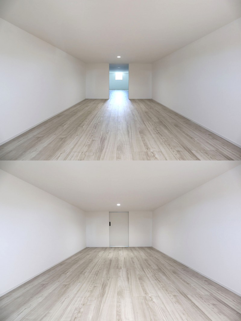 かなり広めにとられた屋根裏収納（ロフト）